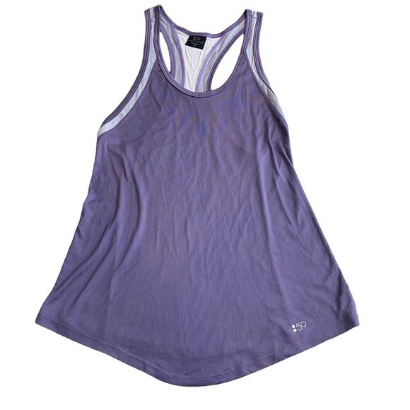 Splits59 Women’s M Racerback Athletic Tank Dusty‎ Purple Mesh Back Athleisure - Picture 1 of 6